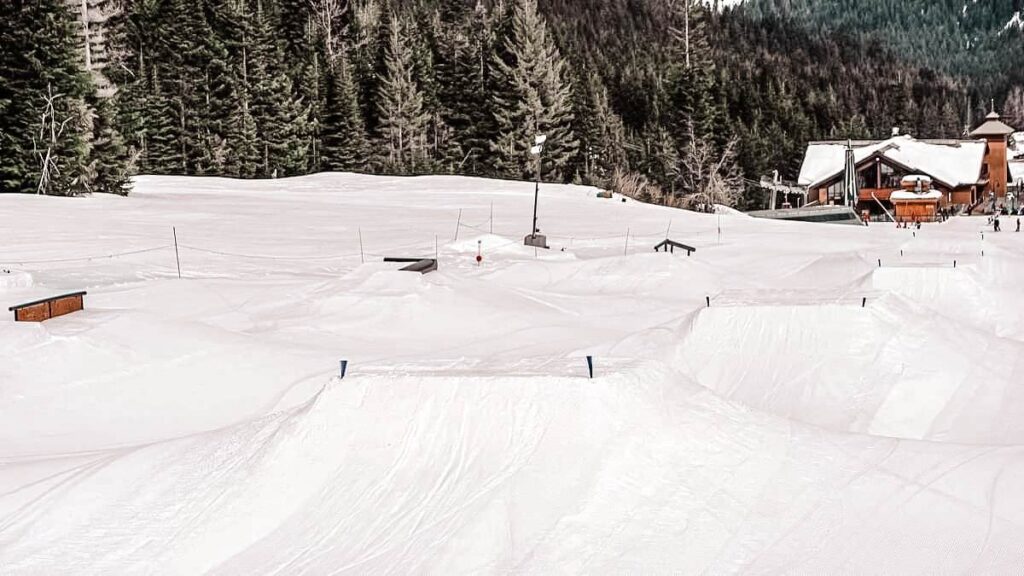 Crystal Mountain Terrain Park In Washington